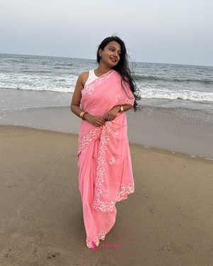 Hand-Embroidered Jamiki Design Sarees