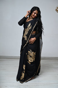 Hand Painted Mull Cotton Sarees